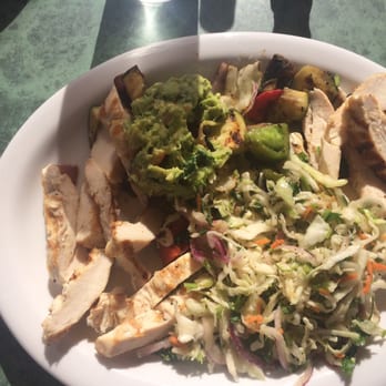 Wahoo's Fish Taco - It looked a lot better before I started shuffling food around. Should have taken pic first! Paleo platter w/grilled chicken. - Mexican Near Me - Denver, Colorado Wahoo's Fish Taco - It looked a lot better before I started shuffling food around. Should have taken pic first! Paleo platter w/grilled chicken. - Mexican Near Me - Denver, Colorado