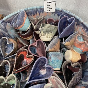 Sazzy's Galleria - Pottery hearts - Arts & Crafts Near Me - Palm Springs, California Sazzy's Galleria - Pottery hearts - Arts & Crafts Near Me - Palm Springs, California