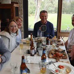 Vinetrekker Wine and Food Tours - Lunch at the Hanging Rock Cafe with the best wine tour guide, Paul.