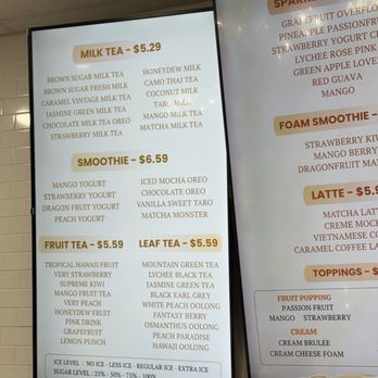 Fruity Boba - Drink menu - Bubble Tea Near Me - Fayetteville, North Carolina Fruity Boba - Drink menu - Bubble Tea Near Me - Fayetteville, North Carolina
