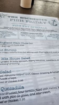Menu photo 1 The Rochester Mesa, AZ
