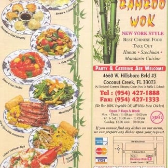 Bamboo Wok - Chinese Near Me - Coconut Creek, Florida