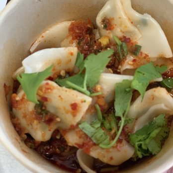 The Dumpling Lady - Wrappers are tough. Not quite cooked thru. Fillings are dry. And even tho it "look" spicy. It is not. Which honestly I'm ok with. - Szechuan Near Me - Charlotte, North Carolina The Dumpling Lady - Wrappers are tough. Not quite cooked thru. Fillings are dry. And even tho it "look" spicy. It is not. Which honestly I'm ok with. - Szechuan Near Me - Charlotte, North Carolina