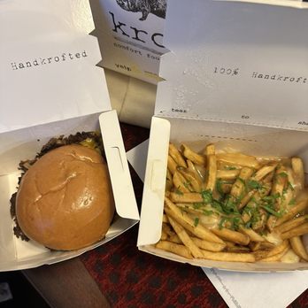 The Kroft - Wagyu Smash Burger and classic poutine - Poutineries Near Me - Long Beach, California