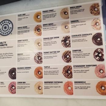 Parlor Doughnuts - Vegan doughnut menu - Donuts Near Me - Tempe, Arizona