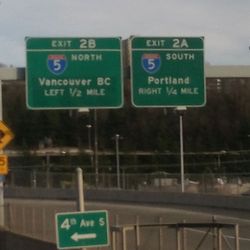 FlixBus - En route stop at SeaTac Airport, then few stops to Portland Amtrak/Greyhound/ local TriMet Bus lined, and MAX Trains.