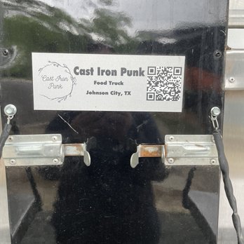 Cast Iron Punk - Sign - Food Trucks Near Me - Johnson City, Texas Cast Iron Punk - Sign - Food Trucks Near Me - Johnson City, Texas