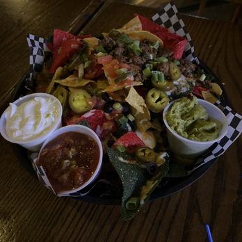 Pioneer Pub - Half Veggie Half Ground Beef Nachos - Pubs Near Me - Richmond, British Columbia Pioneer Pub - Half Veggie Half Ground Beef Nachos - Pubs Near Me - Richmond, British Columbia