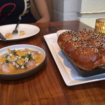 Redbird - EVERYTHING PARKER ROLLS KOMBU-CURED HAMACHI - New American Near Me - Los Angeles, California Redbird - EVERYTHING PARKER ROLLS KOMBU-CURED HAMACHI - New American Near Me - Los Angeles, California