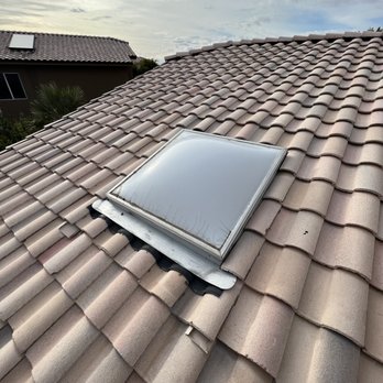 Overnight Skylight - Broken acrylic skylight - Windows Installation Near Me - Gilbert, Arizona