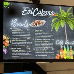EatCabana - Menu