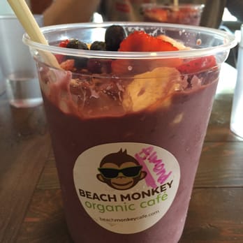 Beach Monkey Organic Cafe - Beach Money Acai Bowl w/ PB!!! - Juice Bars & Smoothies Near Me - Pacifica, California