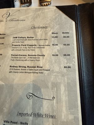 Menu photo 2 Vito's Trattoria San Jose, CA