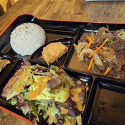 Ume Sushi and Poke - Beef Bulgogi - pic taken after we ate the california rolls(3pieces)