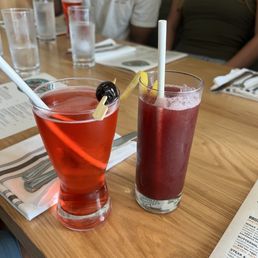 Shirley temple and their popular BlackBerry beverage Shirley temple and their popular BlackBerry beverage