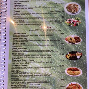 Phoenicia Pita Kitchen - menu - Greek Near Me - Gilbert, Arizona