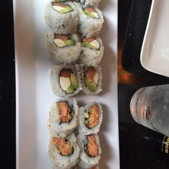 East Moon Asian Bistro - Two rolls I got with the lunch special. Philadelphia roll and spicy tuna! - Asian Fusion Near Me - Longmont, Colorado East Moon Asian Bistro - Two rolls I got with the lunch special. Philadelphia roll and spicy tuna! - Asian Fusion Near Me - Longmont, Colorado