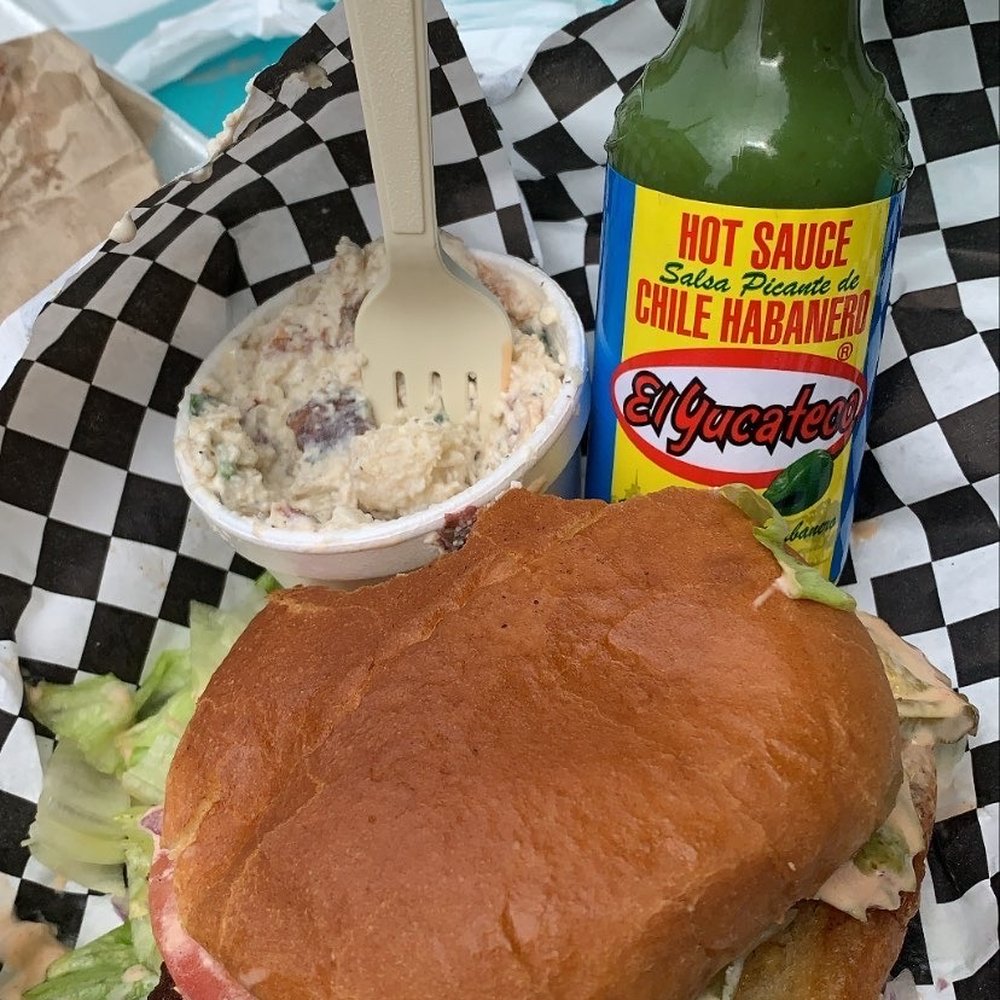 Moon Tower - Harvey Burger and Potato Salad - Dive Bars Near Me - Houston, Texas Moon Tower - Harvey Burger and Potato Salad - Dive Bars Near Me - Houston, Texas