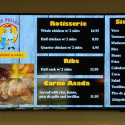 Los Pollos Rotisserie & Grill - Menu