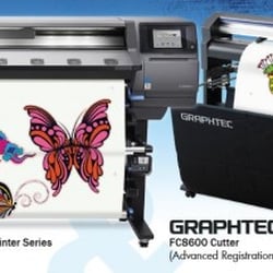 Artwin Graphics - Along with the HP printer, the Graphtec FC8600 high performance cutting plotter can create labels, decals, window graphics and more!