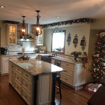 J’s Precise Remodeling - Reconfigured Kitchen - new cabinets, lighting, appliances, and layout change from a peninsula to island design. - General Contractors Near Me
