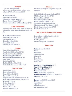 Menu photo 1 Casey's Diner Plaistow, NH Menu photo 1 Casey's Diner Plaistow, NH