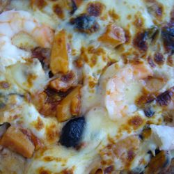 Villa Falco - Pizza aux fruits de mer.