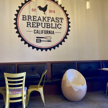Breakfast Republic - They have cute egg chairs for guests to sit and dine in - Breakfast & Brunch Near Me - Irvine, California Breakfast Republic - They have cute egg chairs for guests to sit and dine in - Breakfast & Brunch Near Me - Irvine, California