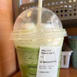 Starbucks - Matcha frapachino- my favorite