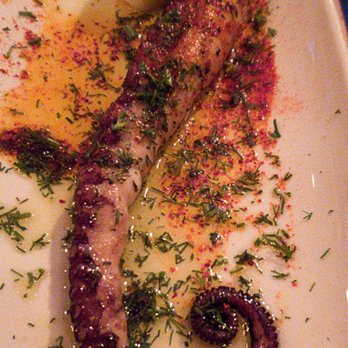 Mediterranean Exploration - Octopus with Espelette pepper and dill - Mediterranean Near Me - Portland, Oregon