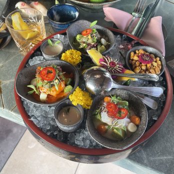 Kaiyo Rooftop - Ceviche platter! - Peruvian Near Me - San Francisco, California