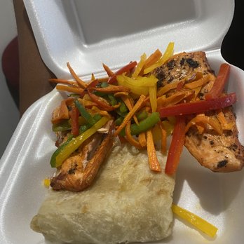 Golden Krust - Jerk Salmon n roti - Caribbean Near Me - West Palm Beach, Florida Golden Krust - Jerk Salmon n roti - Caribbean Near Me - West Palm Beach, Florida