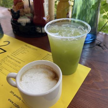 Cafe on 27 - Cappuccino and cucumber lemonade. - Breakfast & Brunch Near Me - Topanga, California Cafe on 27 - Cappuccino and cucumber lemonade. - Breakfast & Brunch Near Me - Topanga, California