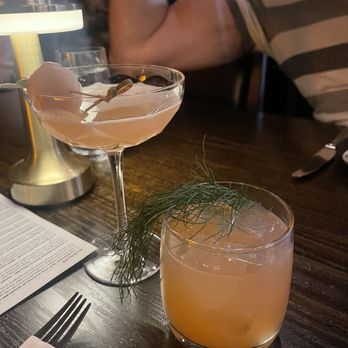 Sparrow + Wolf - The last naked on the left and a Negroni special (whistle cat?) on the right - New American Near Me - Las Vegas, Nevada