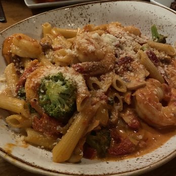 DaVinci's - Penne Salsa Roma. So many big shrimp too! - Italian Near Me - Marco Island, Florida