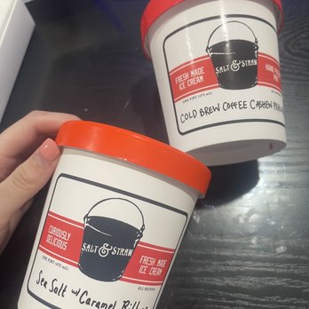 Salt & Straw - Sea Salt w/ Caramel Ribbions & Cold Brew Coffee Cashew Praline - Ice Cream & Frozen Yogurt Near Me - Pasadena, California Salt & Straw - Sea Salt w/ Caramel Ribbions & Cold Brew Coffee Cashew Praline - Ice Cream & Frozen Yogurt Near Me - Pasadena, California