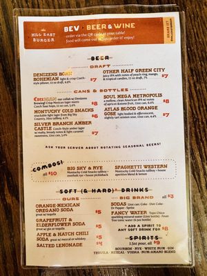 Menu photo 1 Hill East Burger Washington, DC, DC Menu photo 1 Hill East Burger Washington, DC, DC