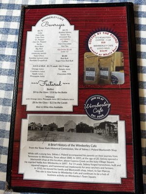 Menu photo 7 Wimberley Cafe Wimberley, TX