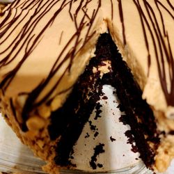 Gluten Free Creations Bakery - Peanut butter Chocalate cake.