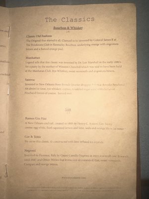 Menu photo 1 The Watson Speakeasy Cuyahoga Falls, OH Menu photo 1 The Watson Speakeasy Cuyahoga Falls, OH