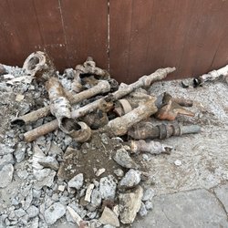 Sal Cal Plumbing and Drain - Rusted pipes that were torn out