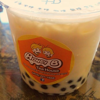Honey B Tea House - Jasmine Matcha Milk Tea with Honey Boba $3.78 - Coffee & Tea Near Me - San Francisco, California Honey B Tea House - Jasmine Matcha Milk Tea with Honey Boba $3.78 - Coffee & Tea Near Me - San Francisco, California