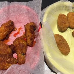 The wings are mostly breading and the jalapeño poppers have a really bad "artificial" flavor I can't put my finger on.