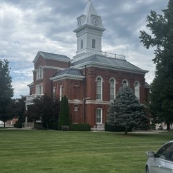 Barber's Ron Barber & Styling Shop - Toledo's quaint courthouse square across from the barber shop.
