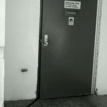 Not Sure They Really Want A Security Door Propped Open With A