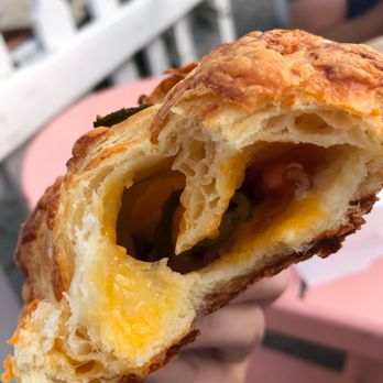 The Solvang Bakery - Inside of jalapeño cheese and ham croissant - Bakeries Near Me - Solvang, California The Solvang Bakery - Inside of jalapeño cheese and ham croissant - Bakeries Near Me - Solvang, California