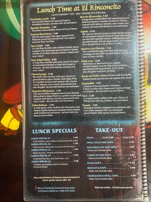 Menu photo 8 El Rinconcito Delphi, IN