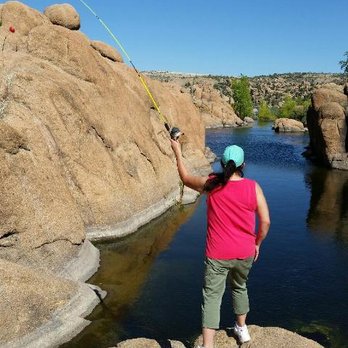 Watson Lake - Me! Fishing at the lake!! - Lakes Near Me - Prescott, Arizona