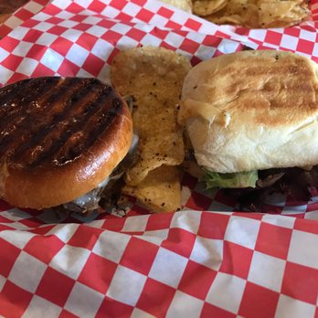 Victory Sandwich Bar - Briskey Business on the left, Tea Bird on the right. Both were really delicious! - Bars Near Me - Decatur, Georgia