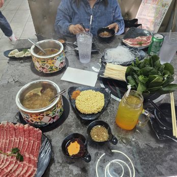 J's Mini Hot Pot - full spread - Chinese Near Me - Duluth, Georgia